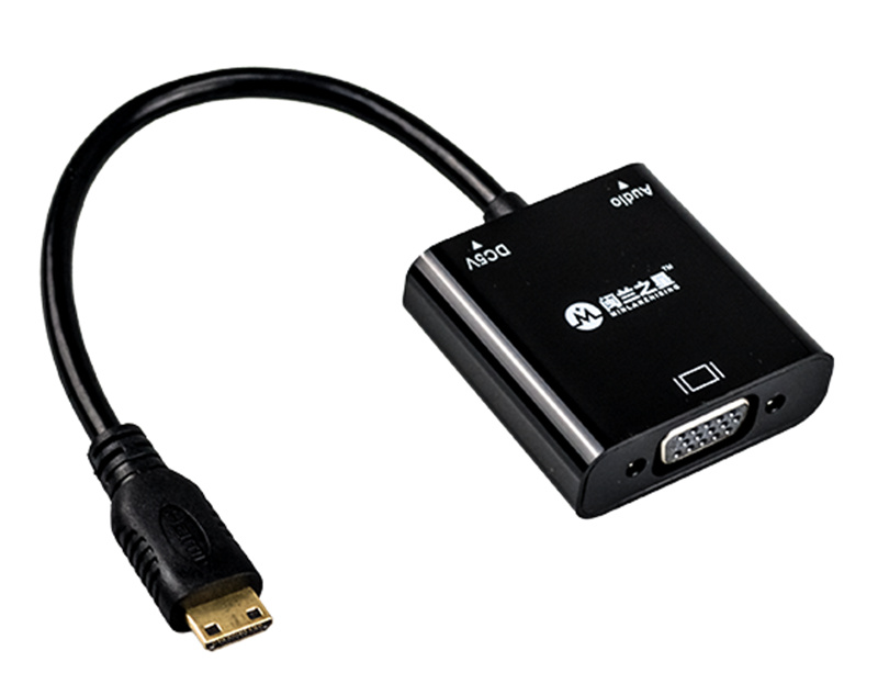 mini HDMI转VGA转换器 带音频、（ML-MH V14-Y）