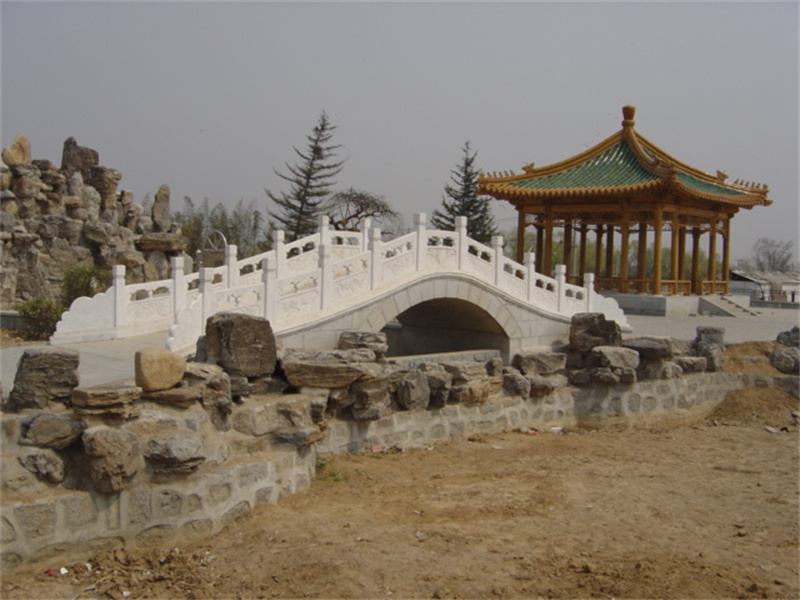 仿古凉亭假山石拱桥-保定
