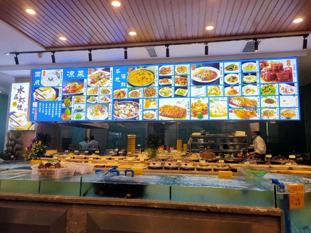 用软膜卡布灯箱制作高档饭店餐厅点菜单