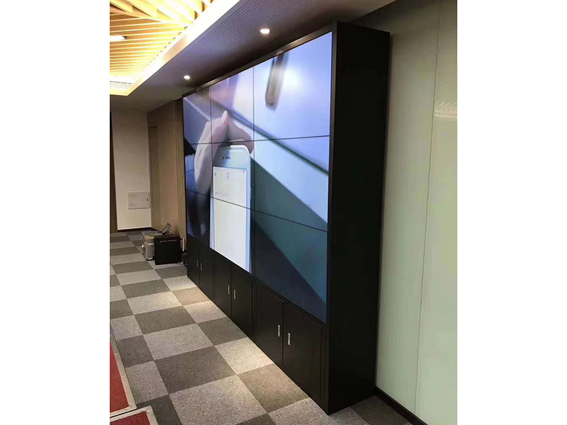 55寸机柜安装拼接屏