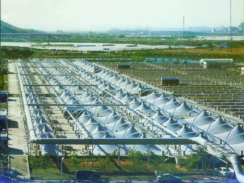 膜结构污水池加盖