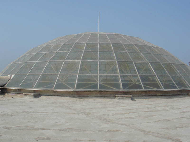 葫芦岛新区建材城采光顶网架