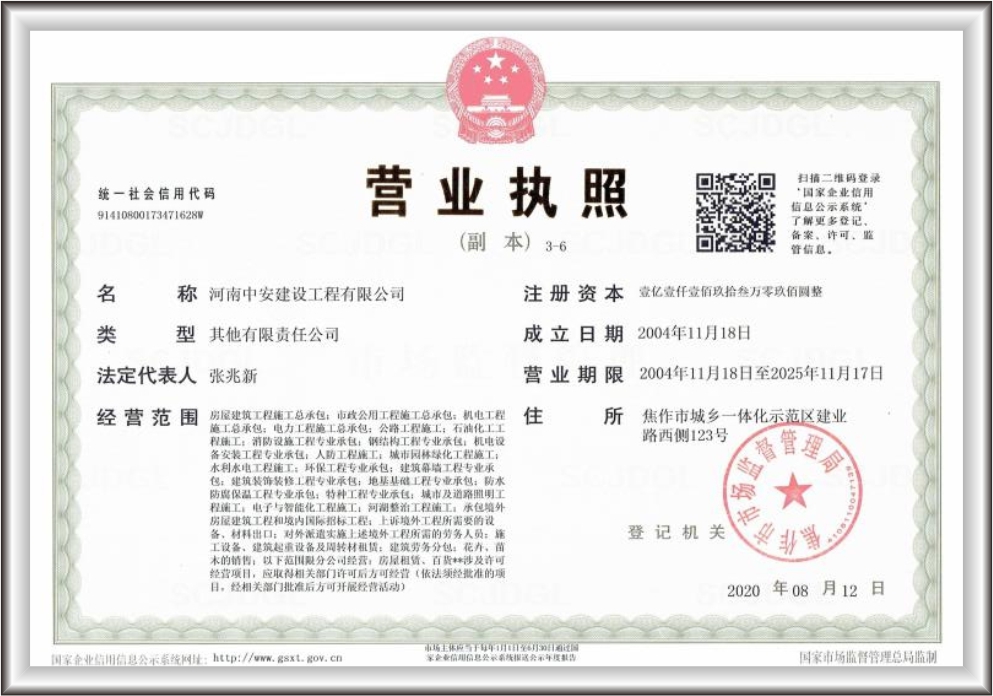 总公司营业执照