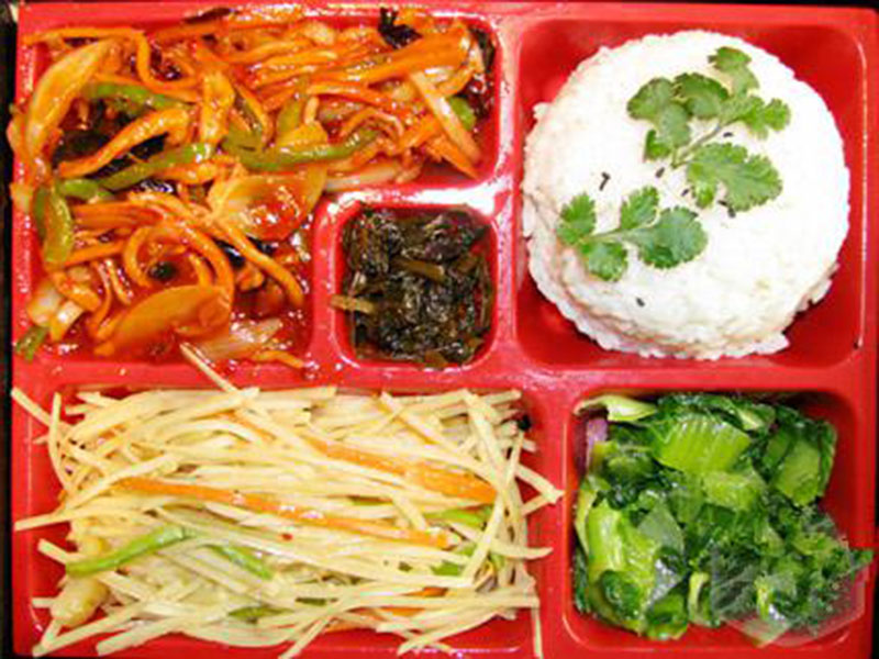 鱼香肉丝米饭套餐