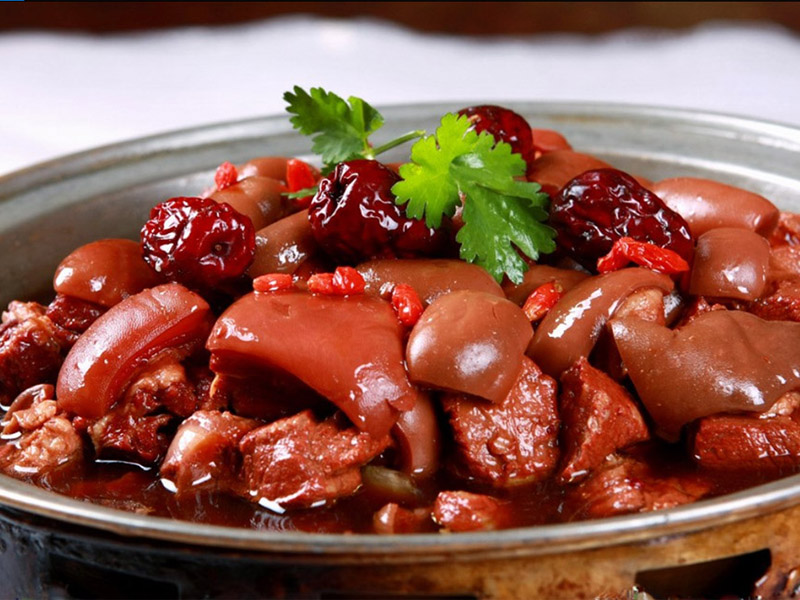 带皮小驴肉