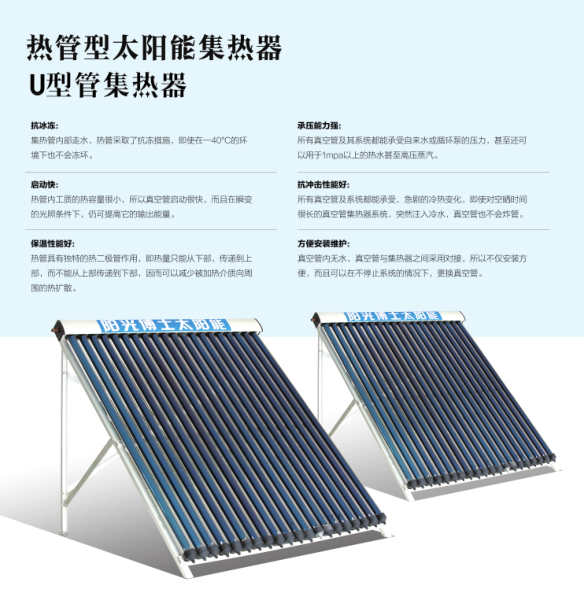 U型管集热器