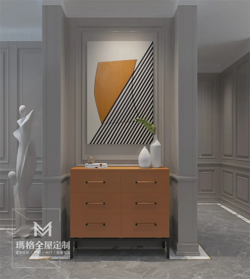 147㎡美式新房,蓝与灰的浪漫配色,缔造美式家居模范(图6) 147㎡美式新房,蓝与灰的浪漫配色,缔造美式家居模范(图6)