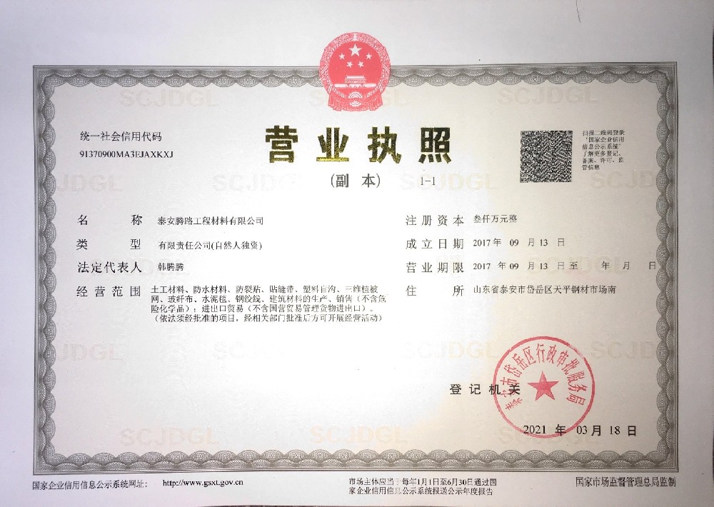 腾路营业执照