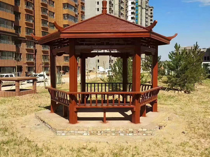 防腐木凉亭