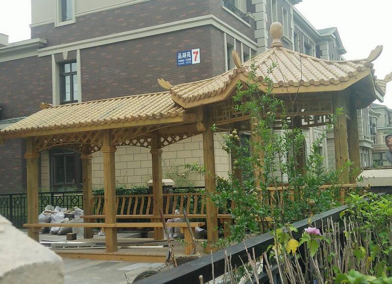 防腐木凉亭