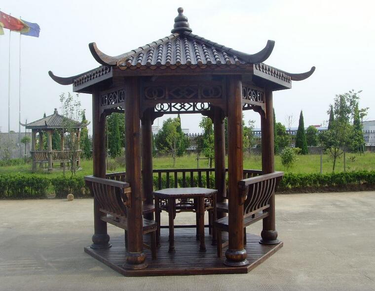 防腐木凉亭