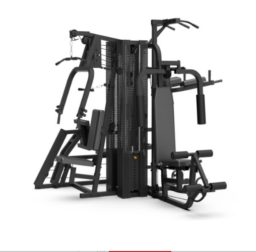 五人综合训练器多功能家用商用力量健身器材 五人站XG-7205B 黑色大型组