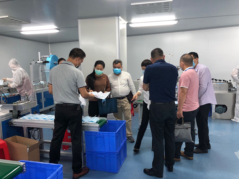 2020-4 我司医用口罩厂项目接受药监局现场核查