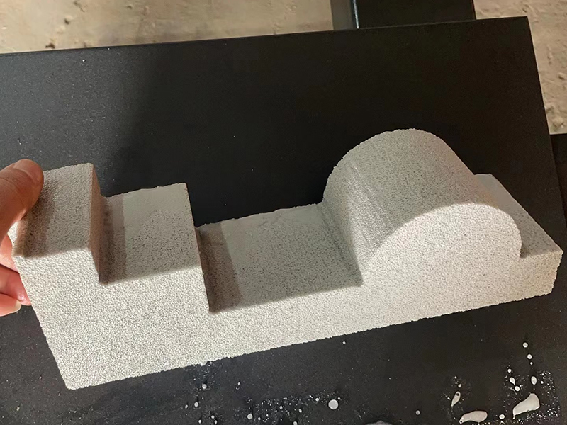 发泡陶瓷切割样品